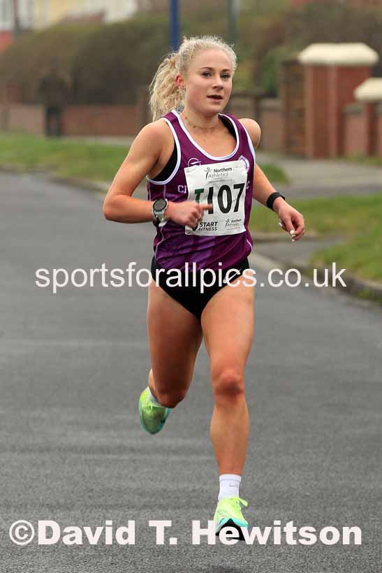 Senior womens 6 Stage 2023 Northern Mens 12 stage and Womens 6 Stage Relays and Young Athletes, Redcar. Photo: David T. Hewitson/Sports for All Pics